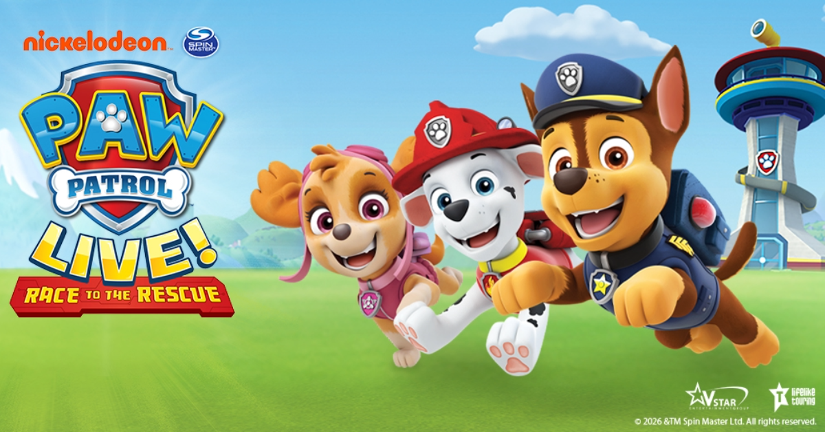 BEC Event: PAW Patrol™ Live! on SAT 08 AUGUST 2026